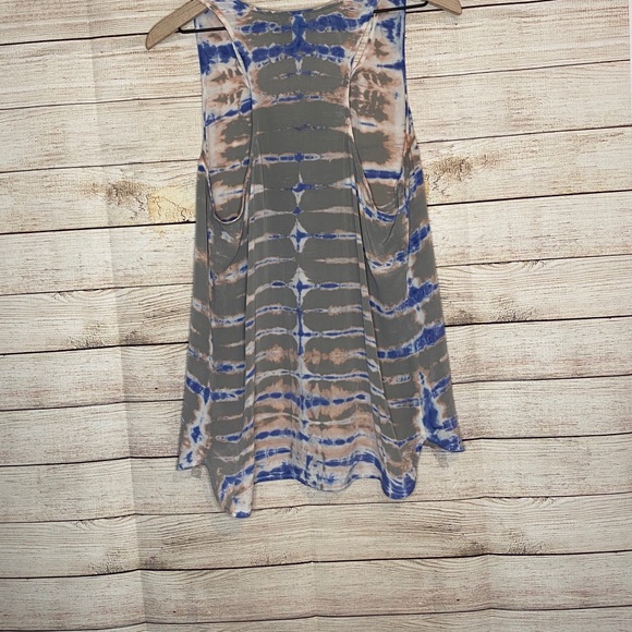 Cynthia Rowley silk dye tye tank 😍 szL - Picture 3 of 4